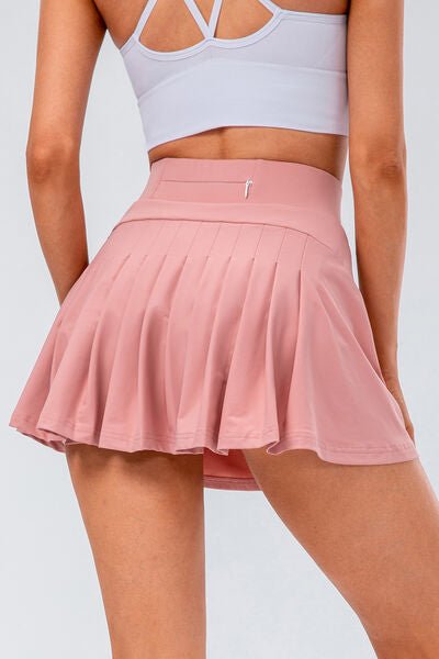 High Waist Pleated Active Skirt - Mervyns