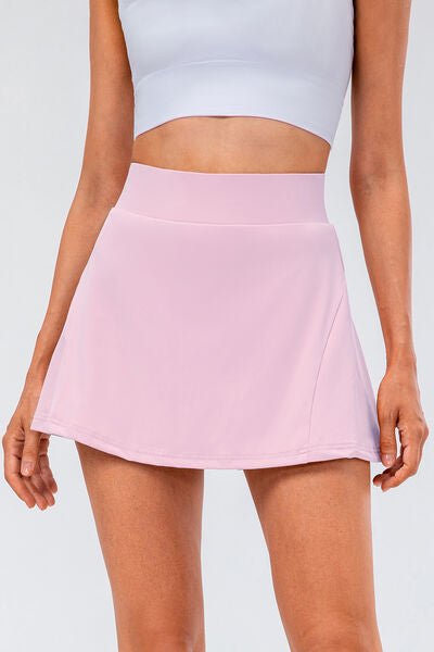 High Waist Pleated Active Skirt - Mervyns