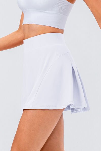 High Waist Pleated Active Skirt - Mervyns