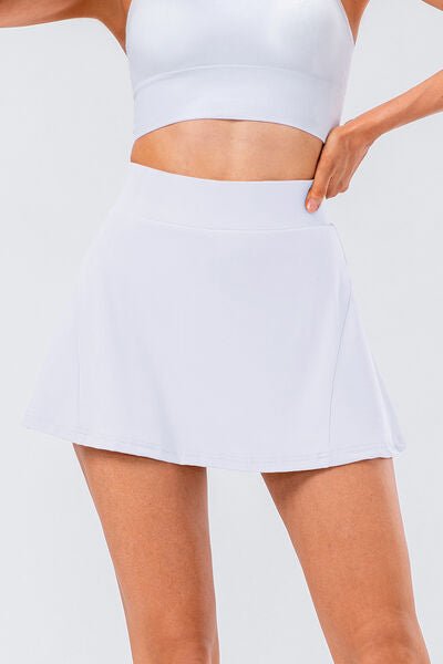 High Waist Pleated Active Skirt - Mervyns