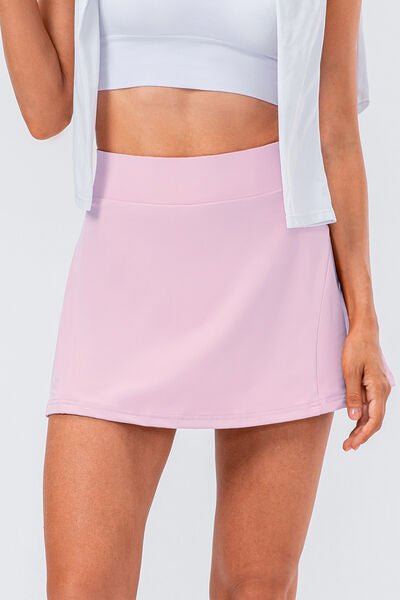 High Waist Pleated Active Skirt - Mervyns