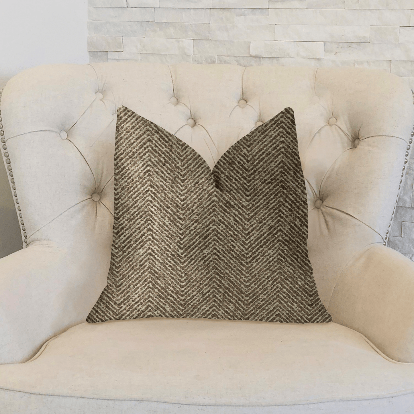 Hillside Brown Luxury Throw Pillow - Mervyns