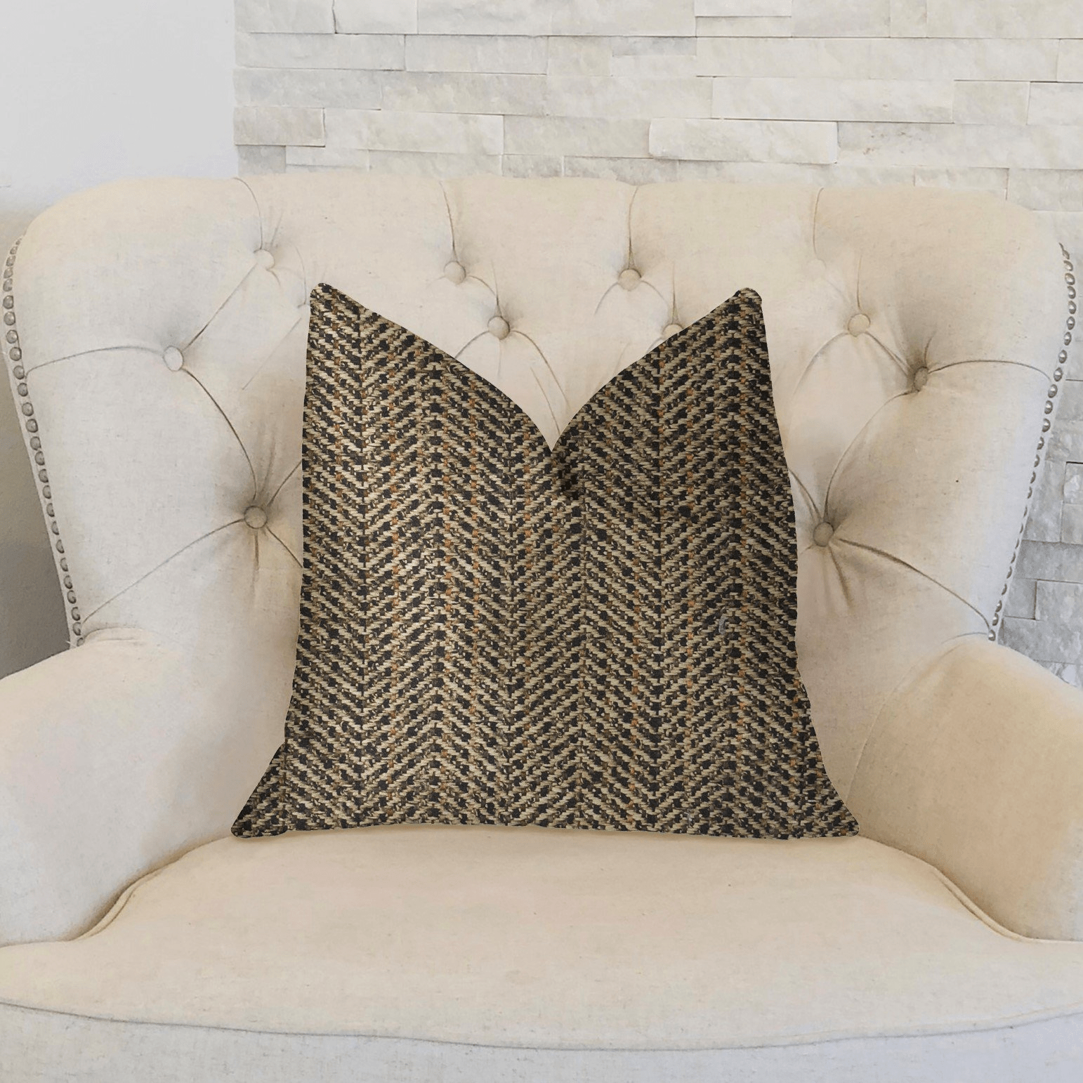 Honeybee Brown Shades Luxury Throw Pillow - Mervyns