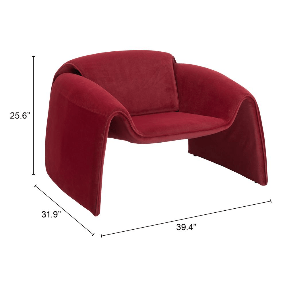 Horten Accent Chair Red - Mervyns