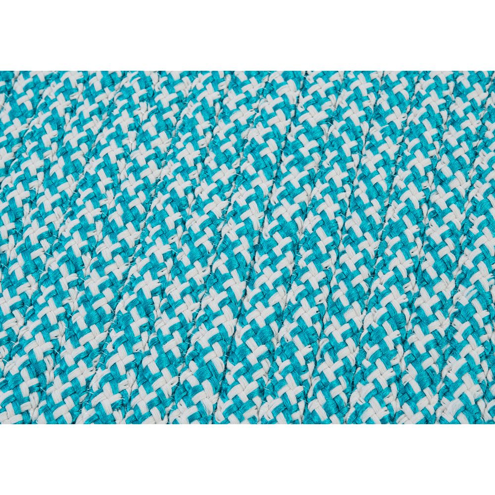 Houndstooth Pouf Turquoise 20"x20"x11" - Mervyns