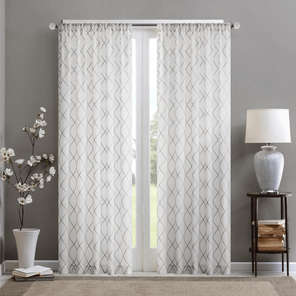 Irina Diamond Sheer Window Curtain - Mervyns