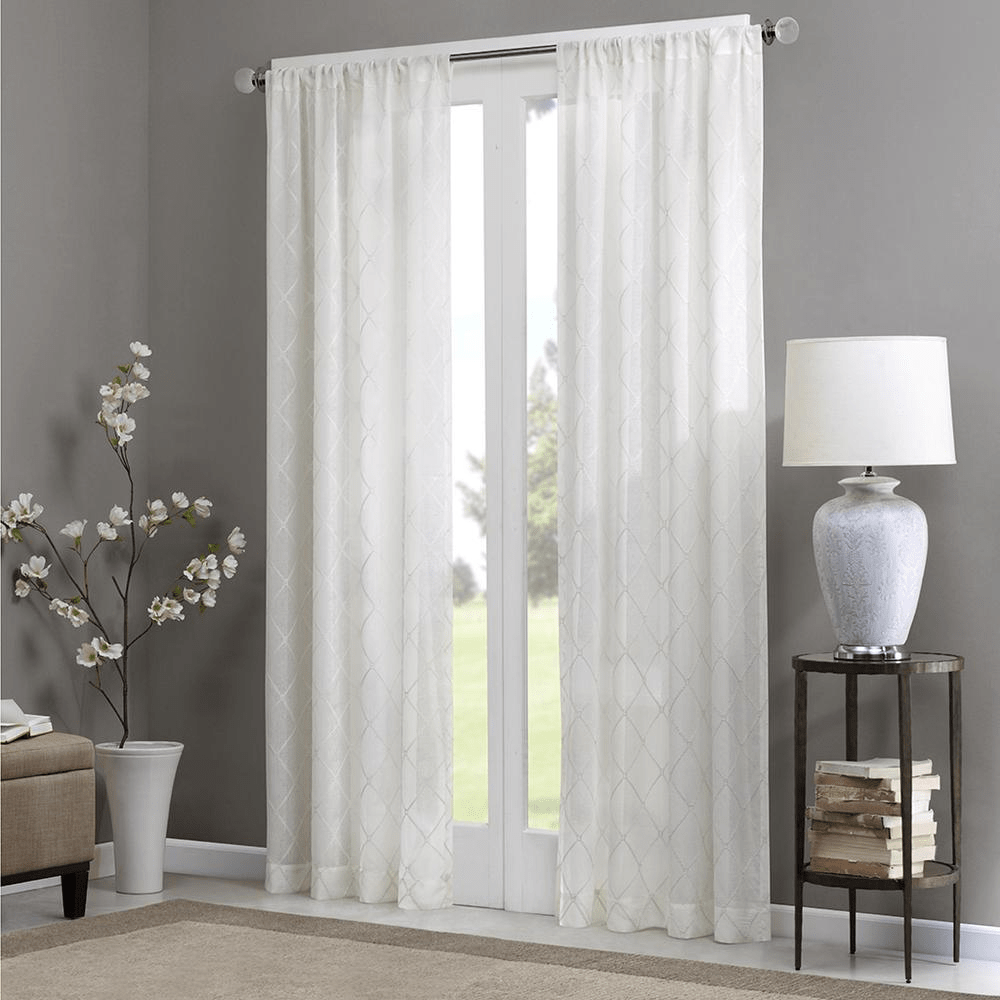 Irina Diamond Sheer Window Curtain - Mervyns