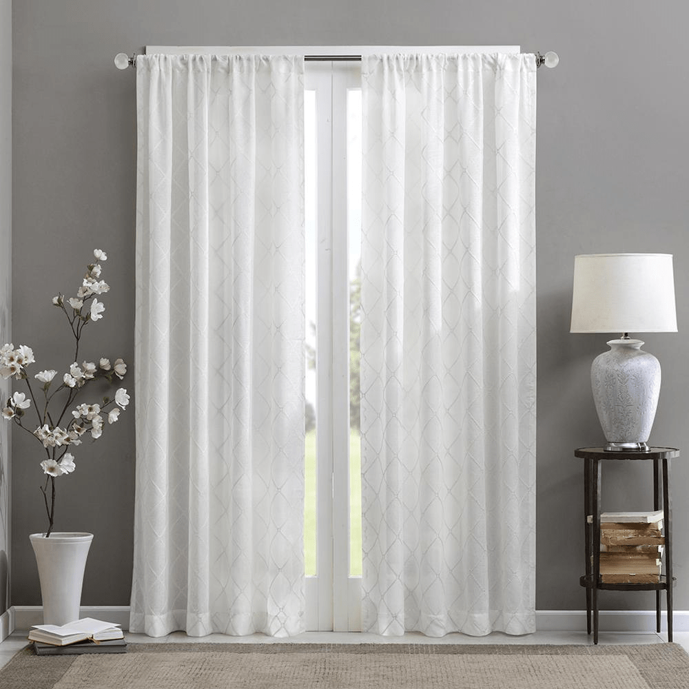 Irina Diamond Sheer Window Curtain - Mervyns