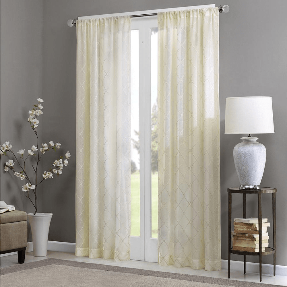 Irina Diamond Sheer Window Curtain - Mervyns