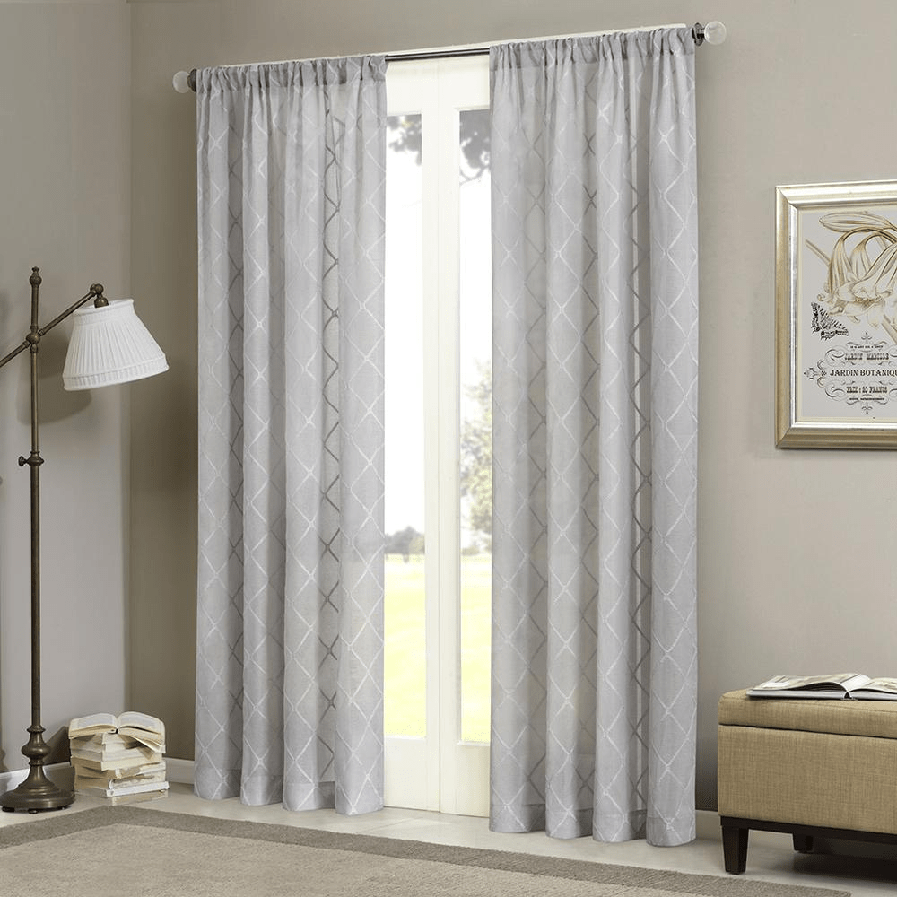 Irina Diamond Sheer Window Curtain - Mervyns