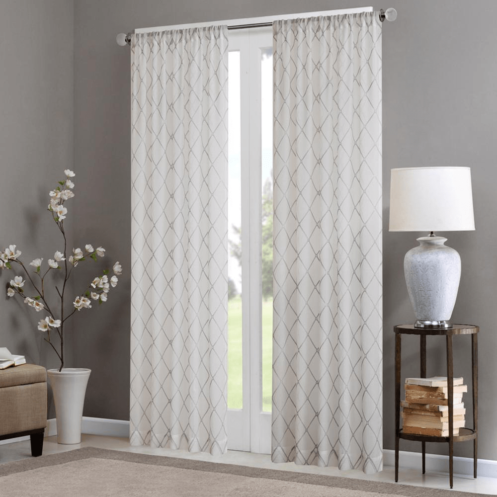 Irina Diamond Sheer Window Curtain - Mervyns