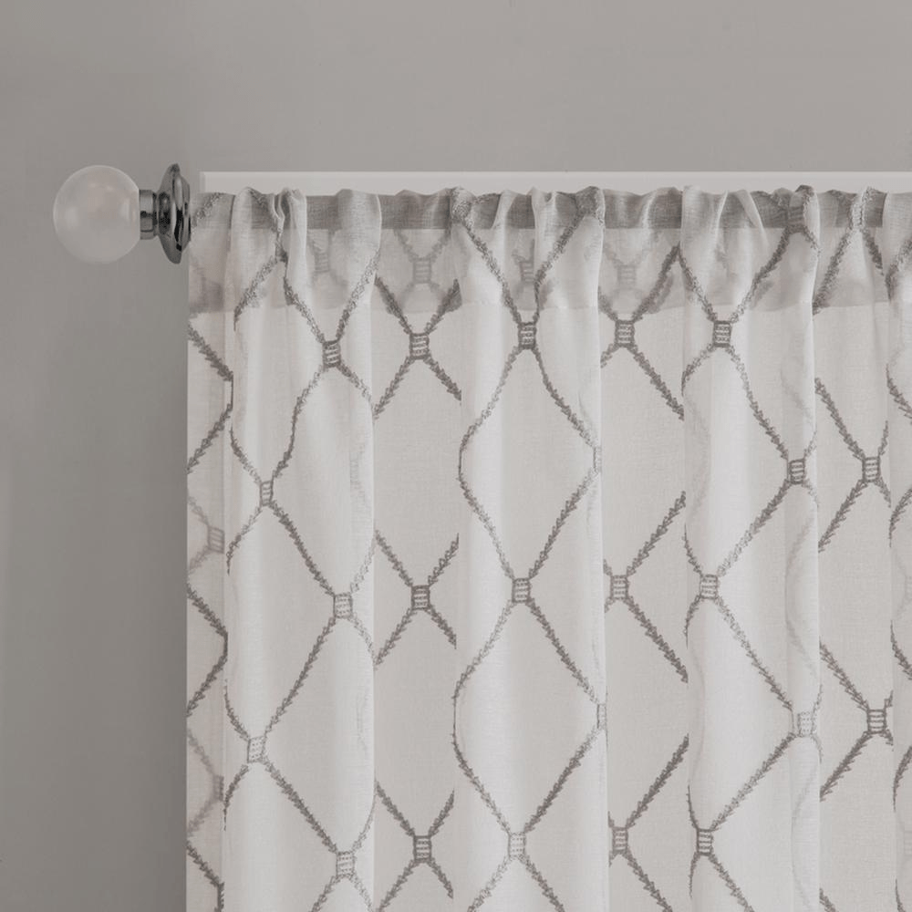 Irina Diamond Sheer Window Curtain - Mervyns