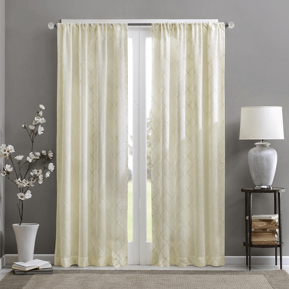 Irina Diamond Sheer Window Curtain - Mervyns