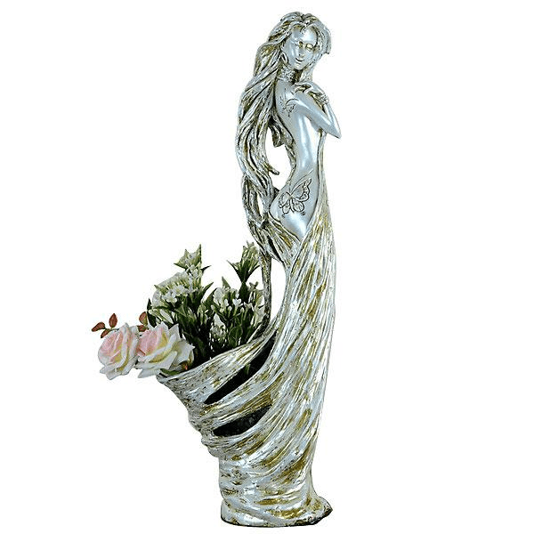 Ivory Lady Vase - Mervyns