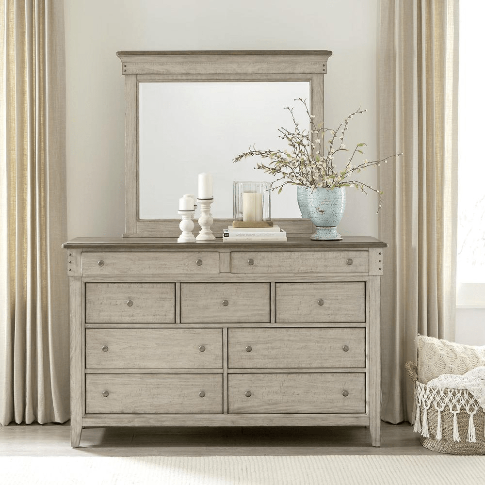 Ivy Hollow Dresser & Mirror - Mervyns