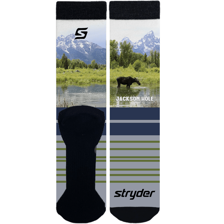 Jackson Hole Tetons Moose in Lake Socks - Mervyns