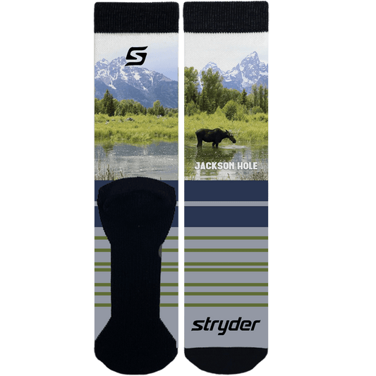 Jackson Hole Tetons Moose in Lake Socks - Mervyns