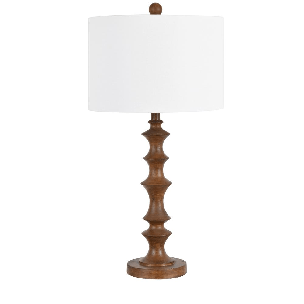 Jonah Resin Wood Table Lamp - Mervyns