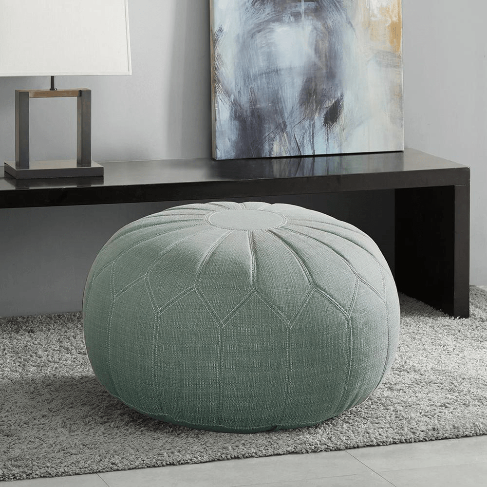 Kelsey Round Pouf Ottoman,FPF18 - 0090 - Mervyns