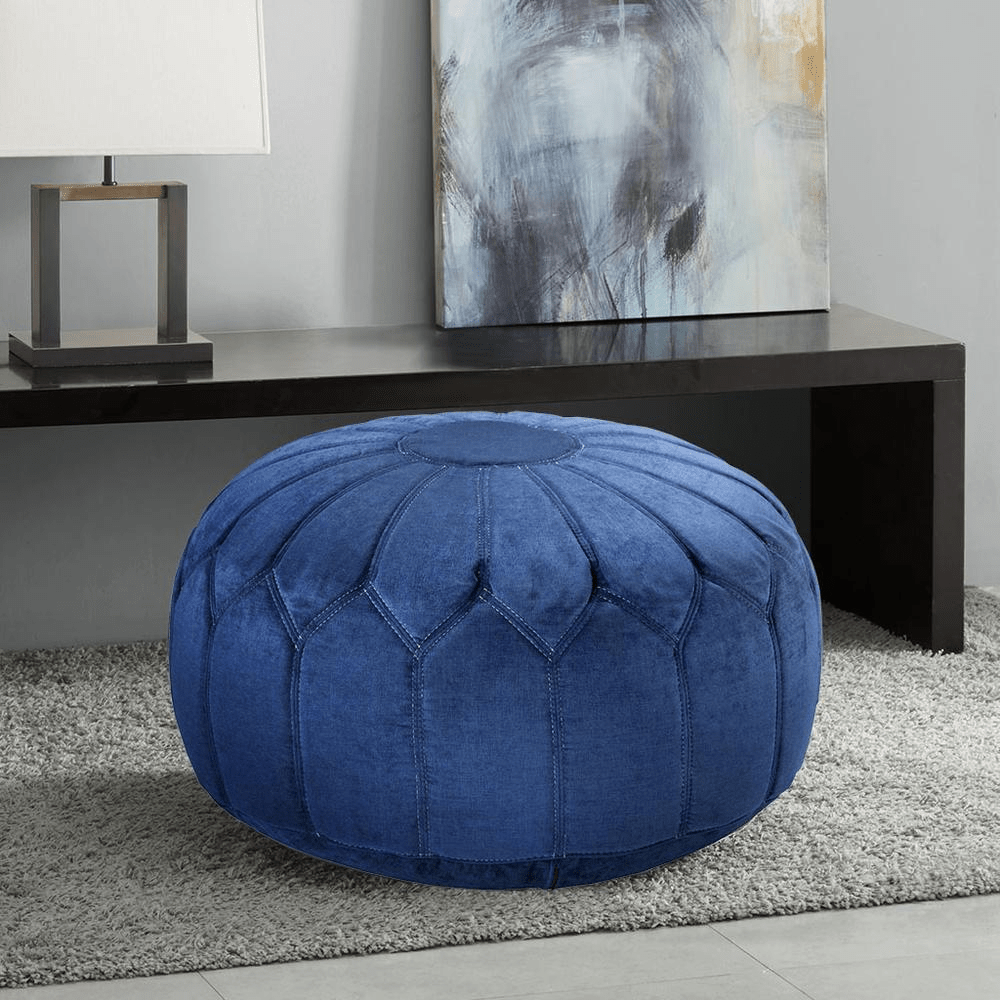 Kelsey Round Pouf Ottoman,FPF18 - 0090 - Mervyns