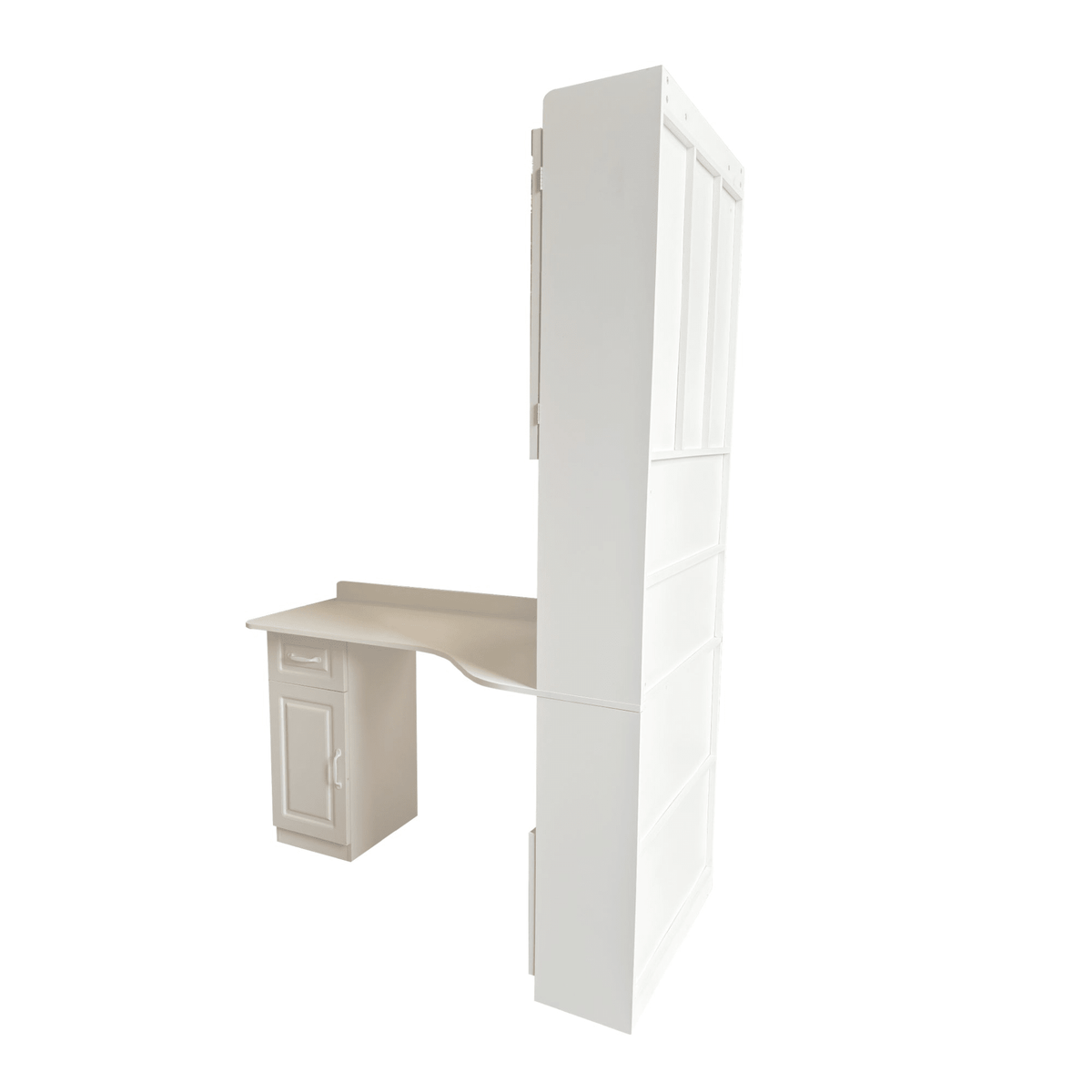 L-Shaped Corner Computer Desk for Home Office or Study desk, Study Modern Style Table with Drawers, Bookshelf & Hutch, 2-in-1 L-Shaped Design, Large Working Space,white - Mervyns