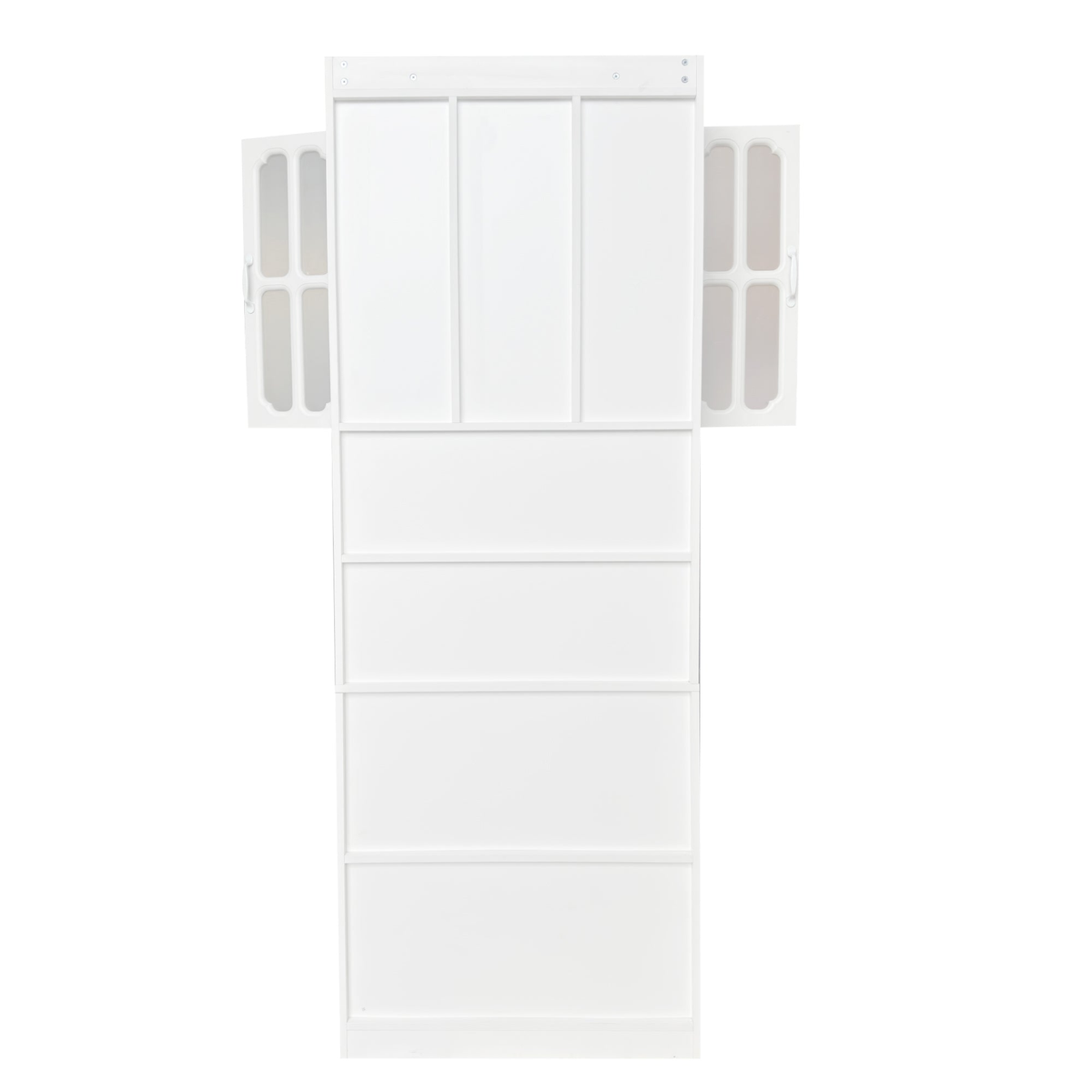 L-Shaped Corner Computer Desk for Home Office or Study desk, Study Modern Style Table with Drawers, Bookshelf & Hutch, 2-in-1 L-Shaped Design, Large Working Space,white - Mervyns