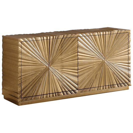 Lacy Metallic Gold Sheen Sideboard - Mervyns