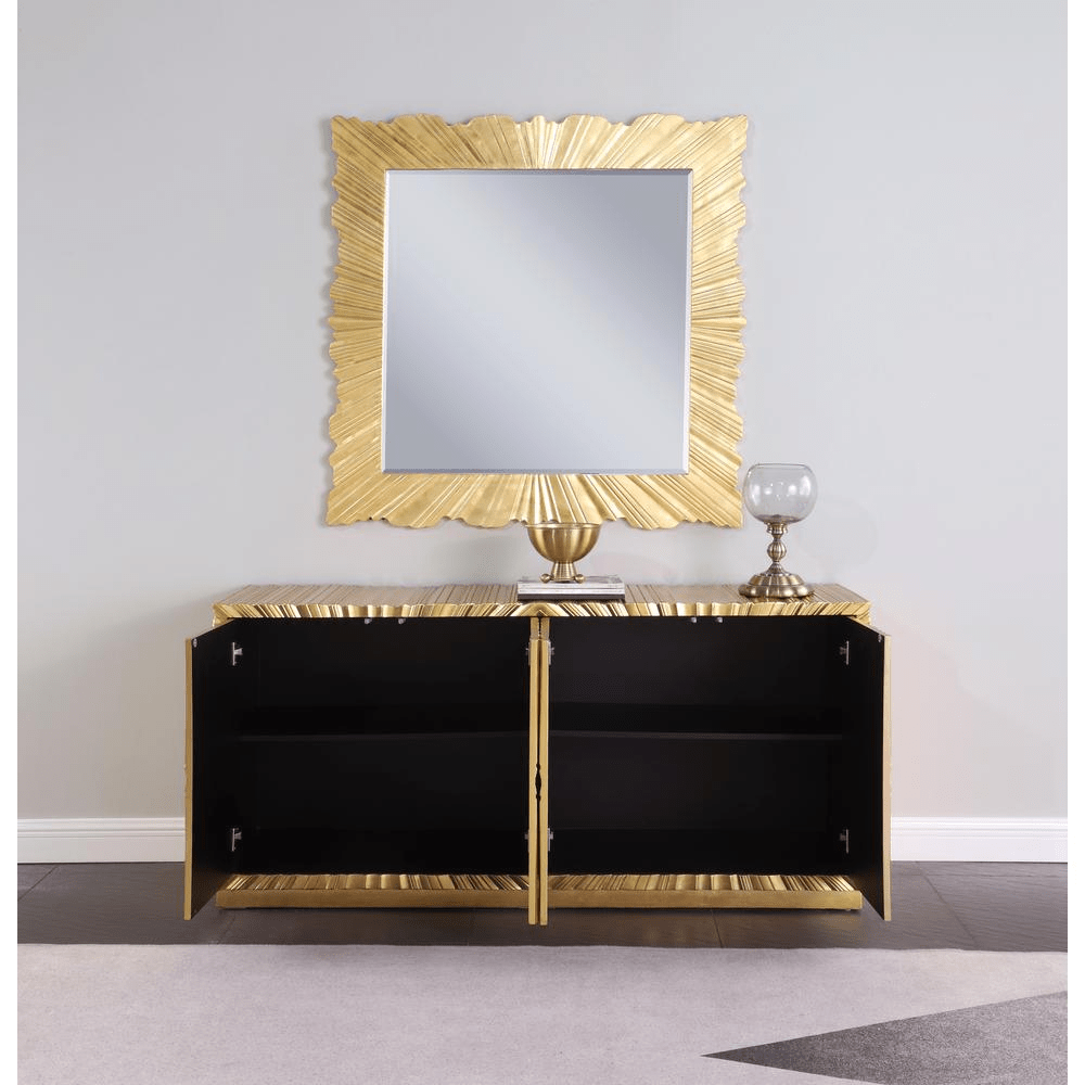 Lacy Metallic Gold Sheen Sideboard - Mervyns