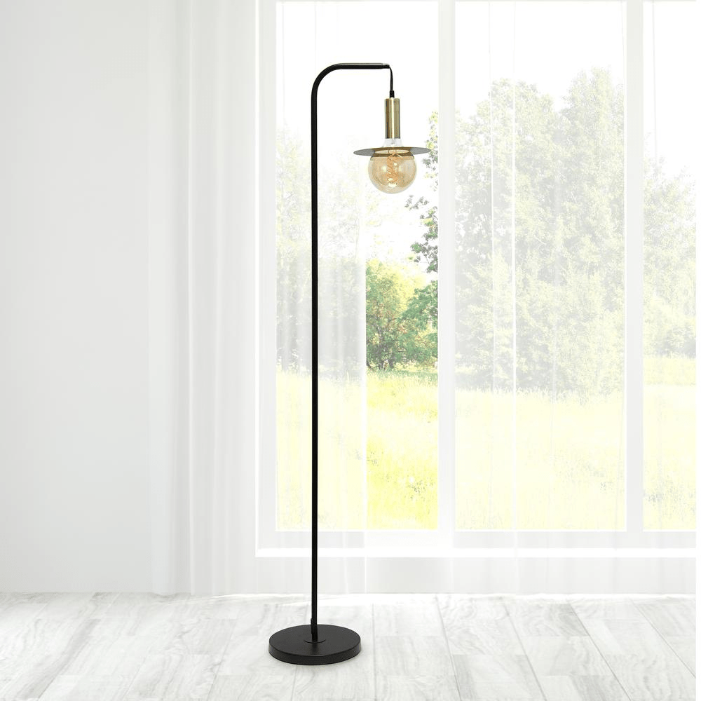 Lalia Home Oslo Floor Lamp, Black - Mervyns