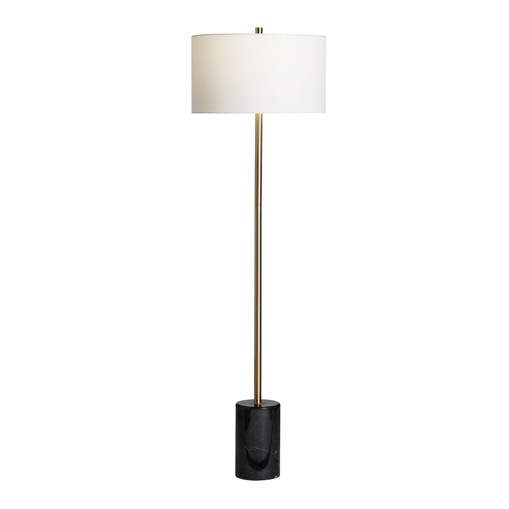 Lana 60" Metal and Marble Floor Lamp - Mervyns