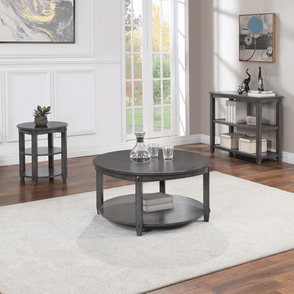 Lane Console Table, Slate Grey - Mervyns