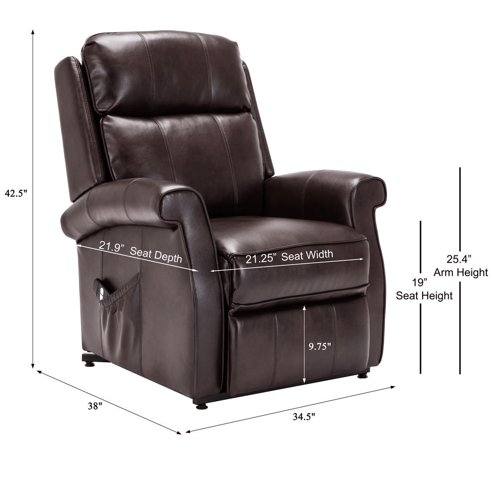 Lehman Brown Traditional Lift Chair - Mervyns
