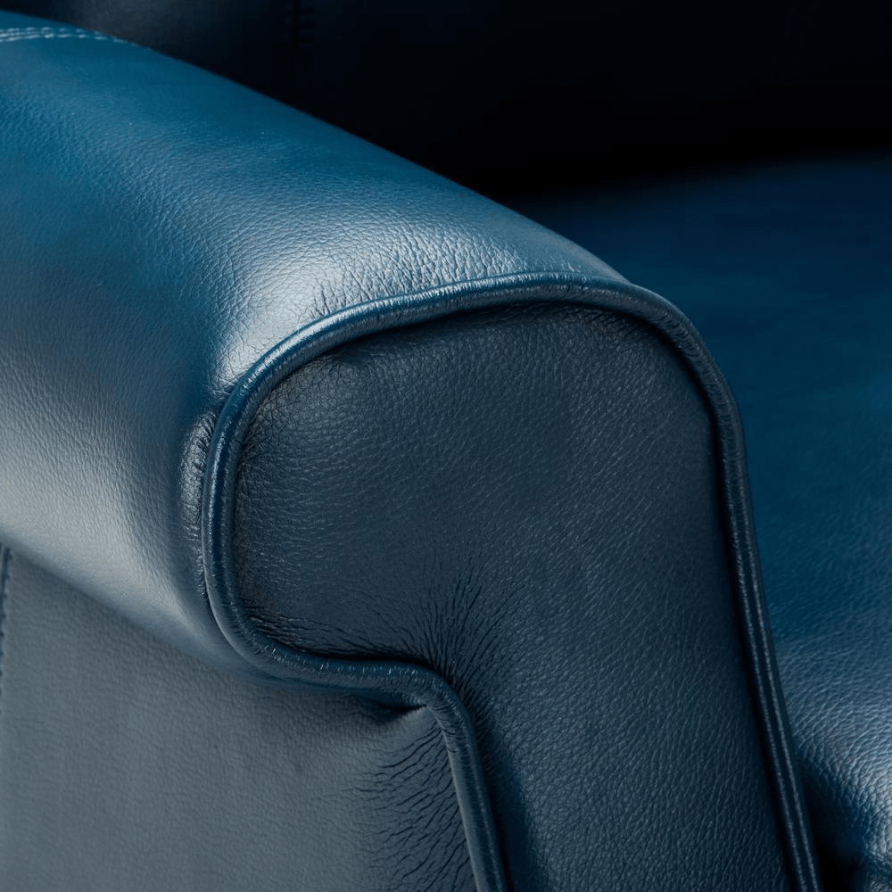 Lehman Navy Blue Traditional Lift Chair - Mervyns
