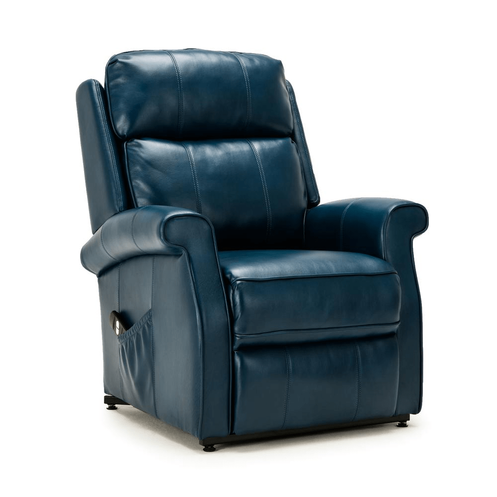 Lehman Navy Blue Traditional Lift Chair - Mervyns