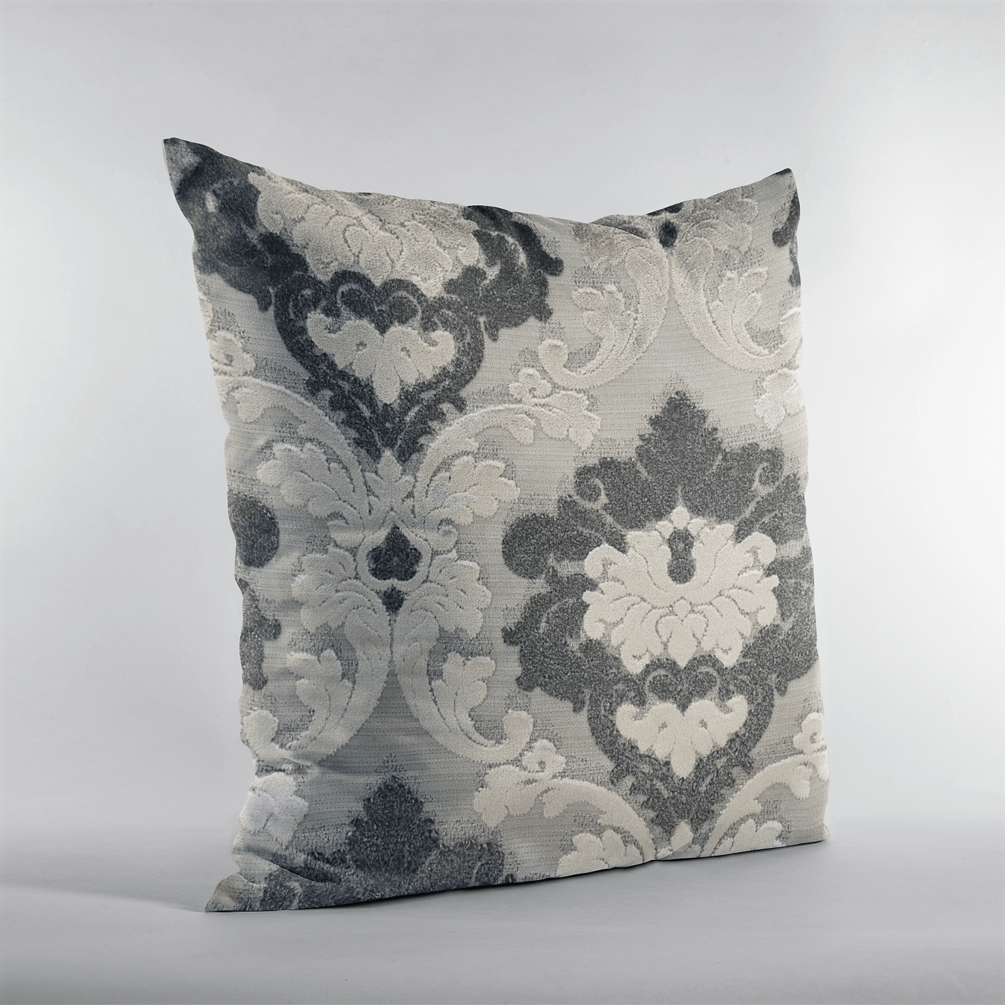 Leilani Fleurs Luxury Throw Pillow in Blue and Beige Tones - Mervyns