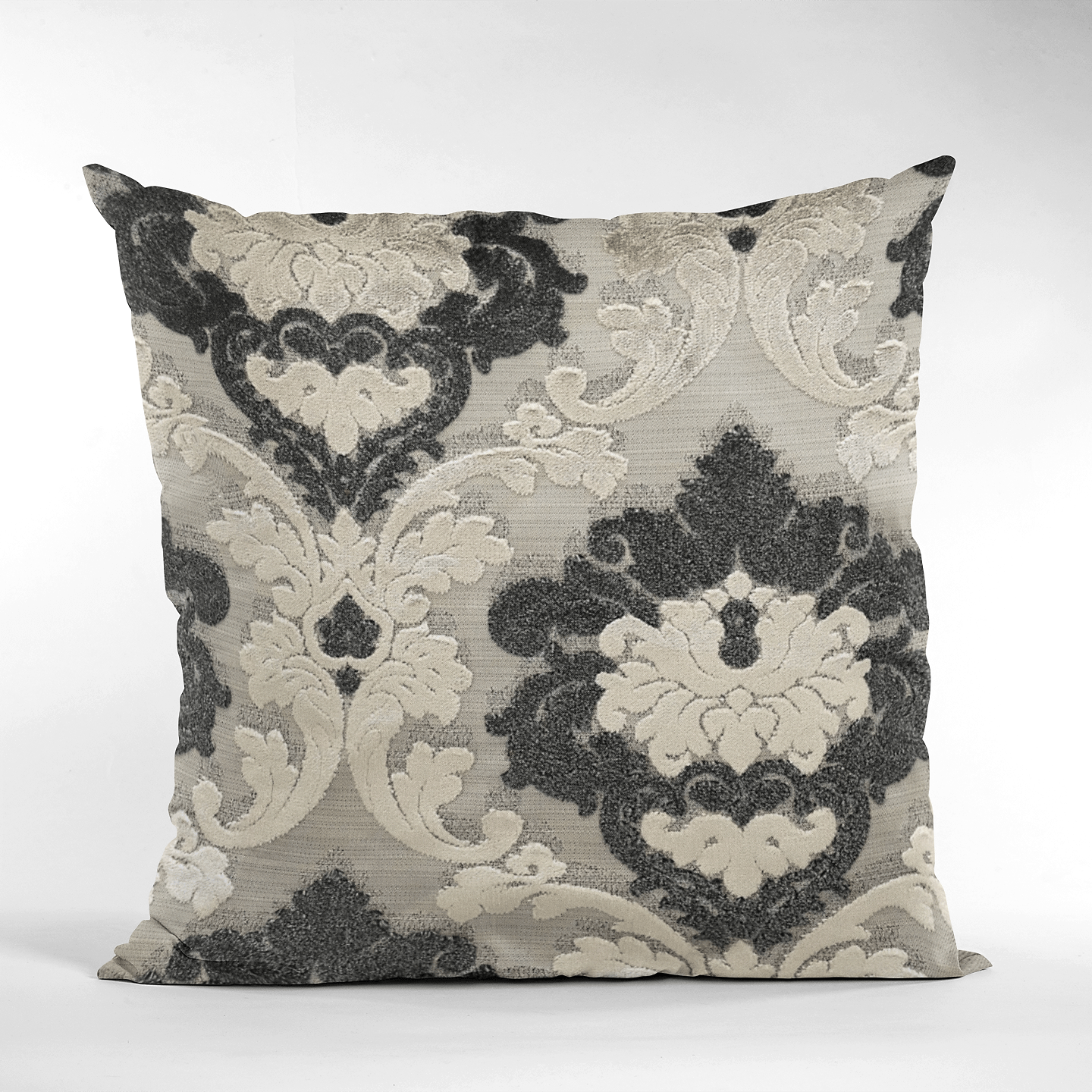 Leilani Fleurs Luxury Throw Pillow in Blue and Beige Tones - Mervyns