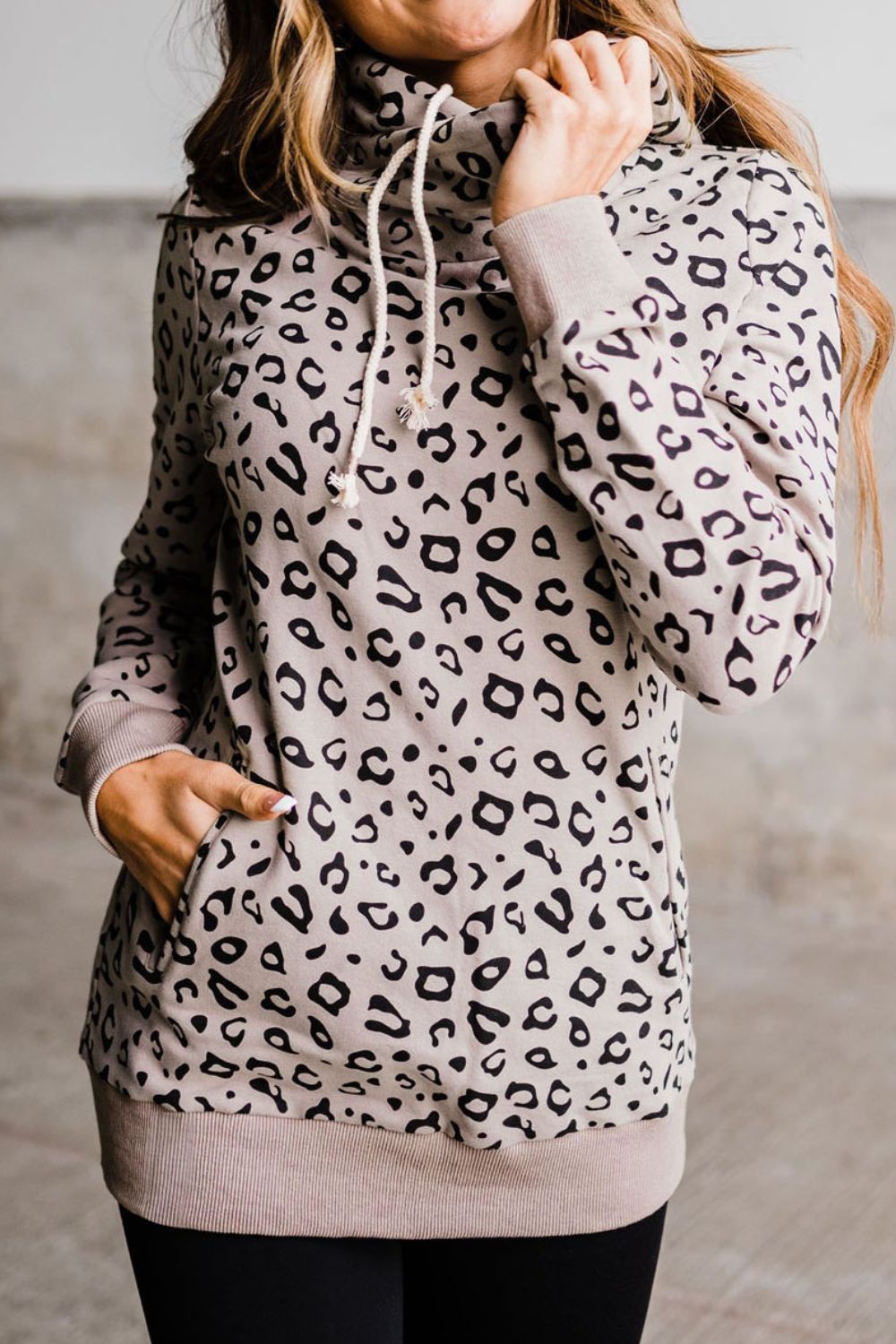 Leopard Print Long Sleeve Hoodie - Mervyns