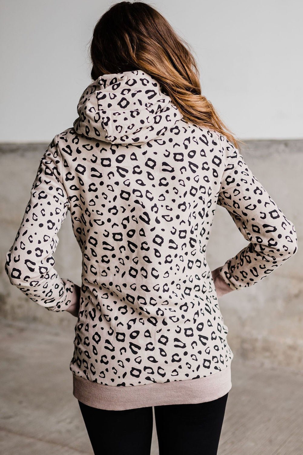 Leopard Print Long Sleeve Hoodie - Mervyns