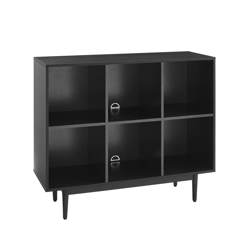 Liam 6 Cube Bookcase Black - Mervyns