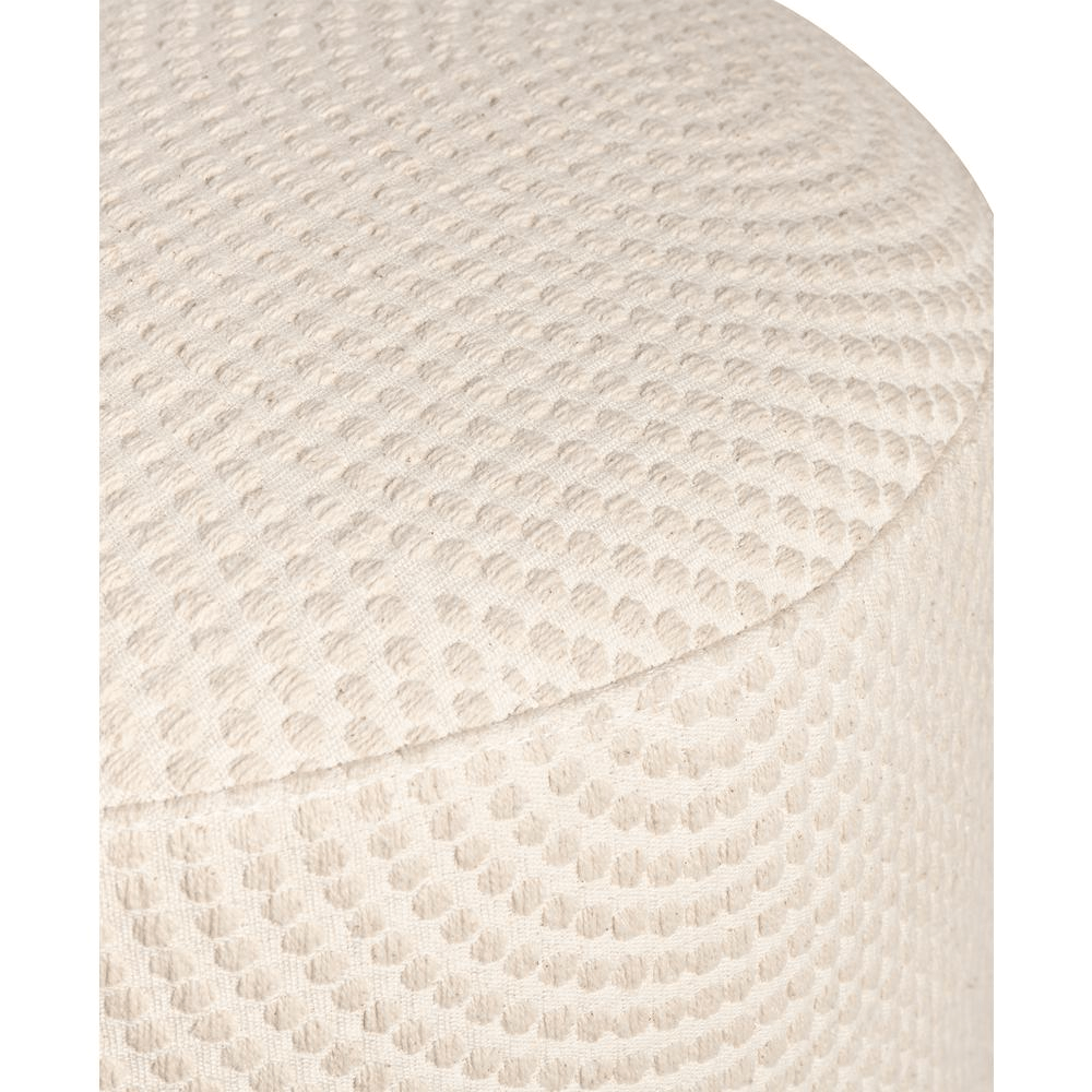 Lombox Cream Round Stool - Mervyns