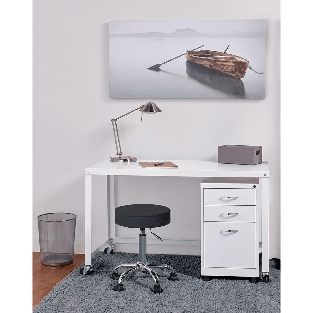 Lorell Personal Mobile Desk - Rectangle Top - 48" Table Top Width x 23" Table Top Depth - 29.50" Height - Assembly Required - White - Mervyns