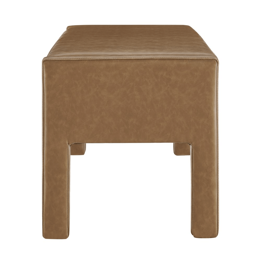 Lucca Faux Leather Bench - Mervyns