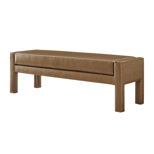 Lucca Faux Leather Bench - Mervyns