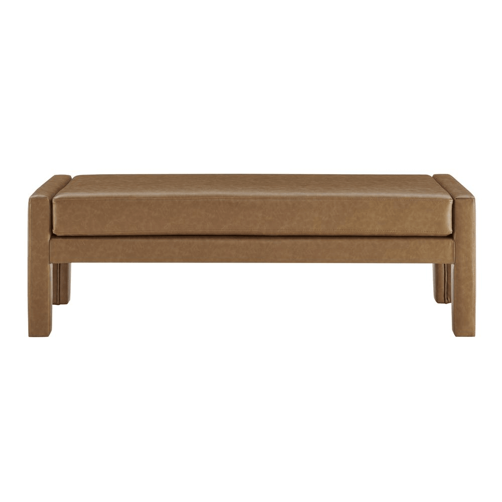 Lucca Faux Leather Bench - Mervyns
