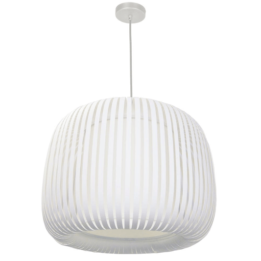 Luna 1LT Pendant Slit Shade - White - Mervyns