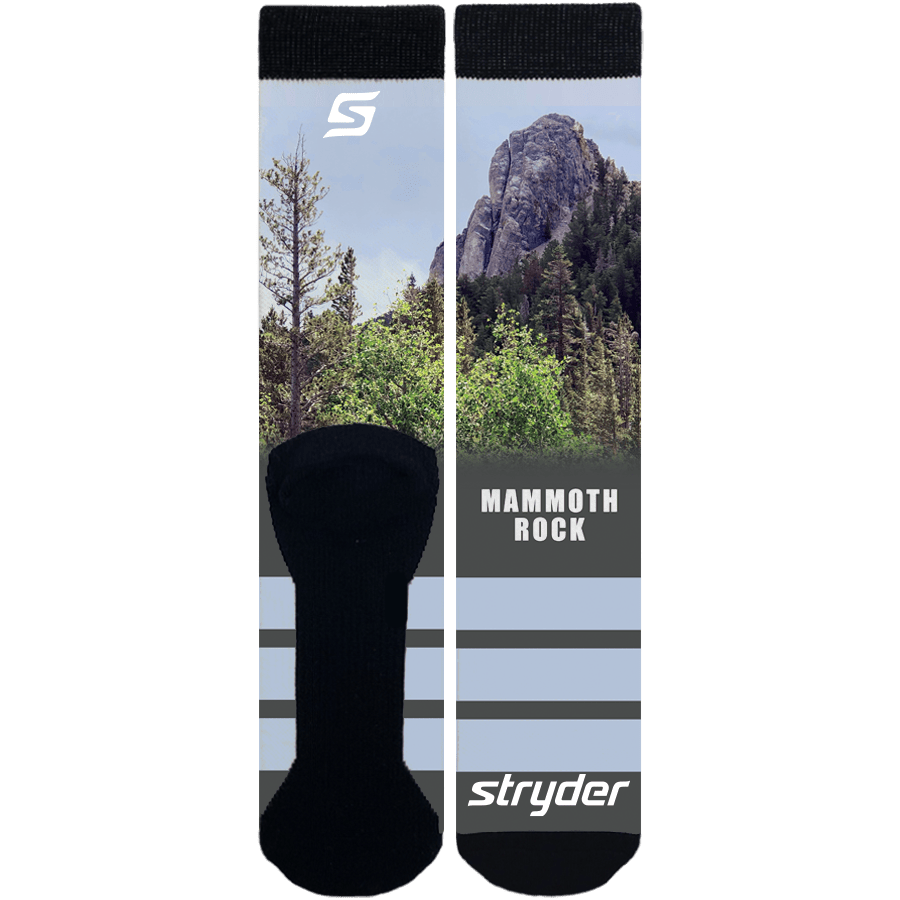 Mammoth Rock Blue Stripe Socks - Mervyns