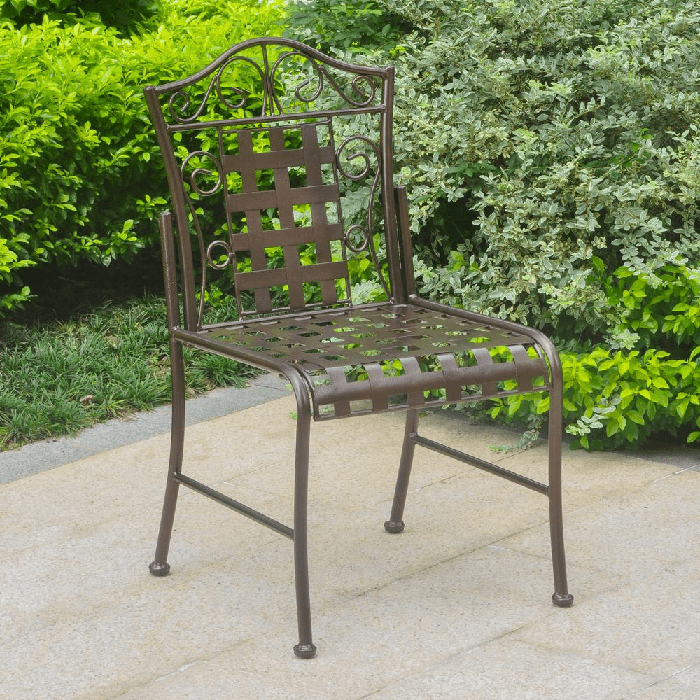 Mandalay Iron Patio Set of 2 Bistro Chairs - Mervyns