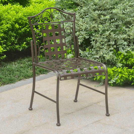 Mandalay Iron Patio Set of 2 Bistro Chairs - Mervyns