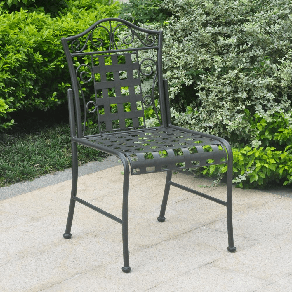 Mandalay Iron Patio Set of 2 Bistro Chairs - Mervyns