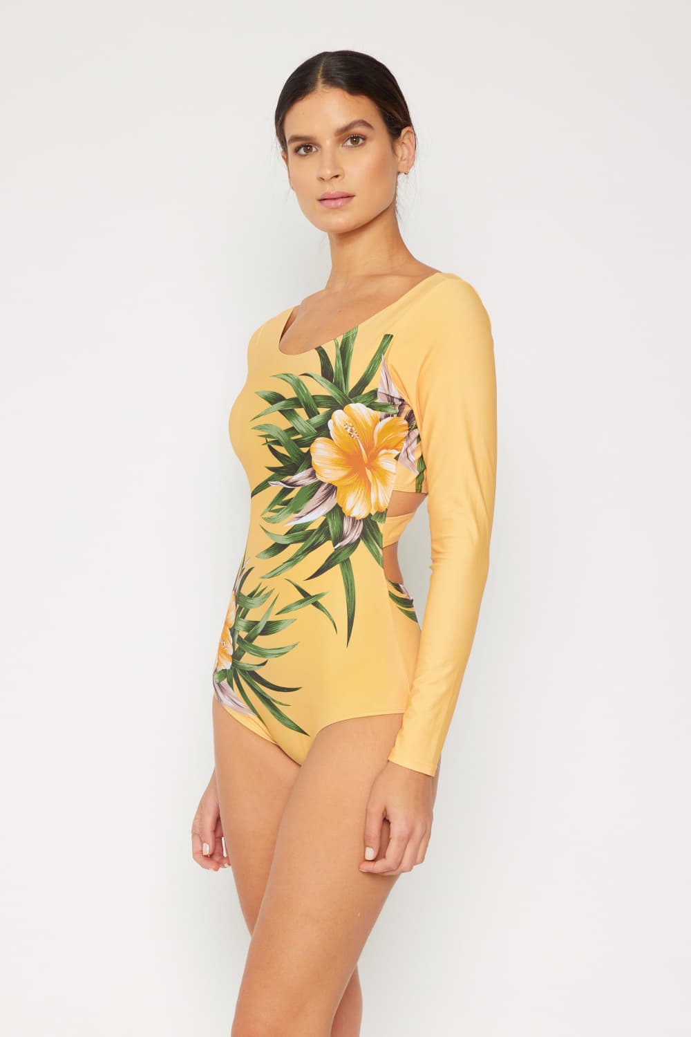 Marina West Swim Cool Down Longsleeve One - Piece Swimsuit - Mervyns